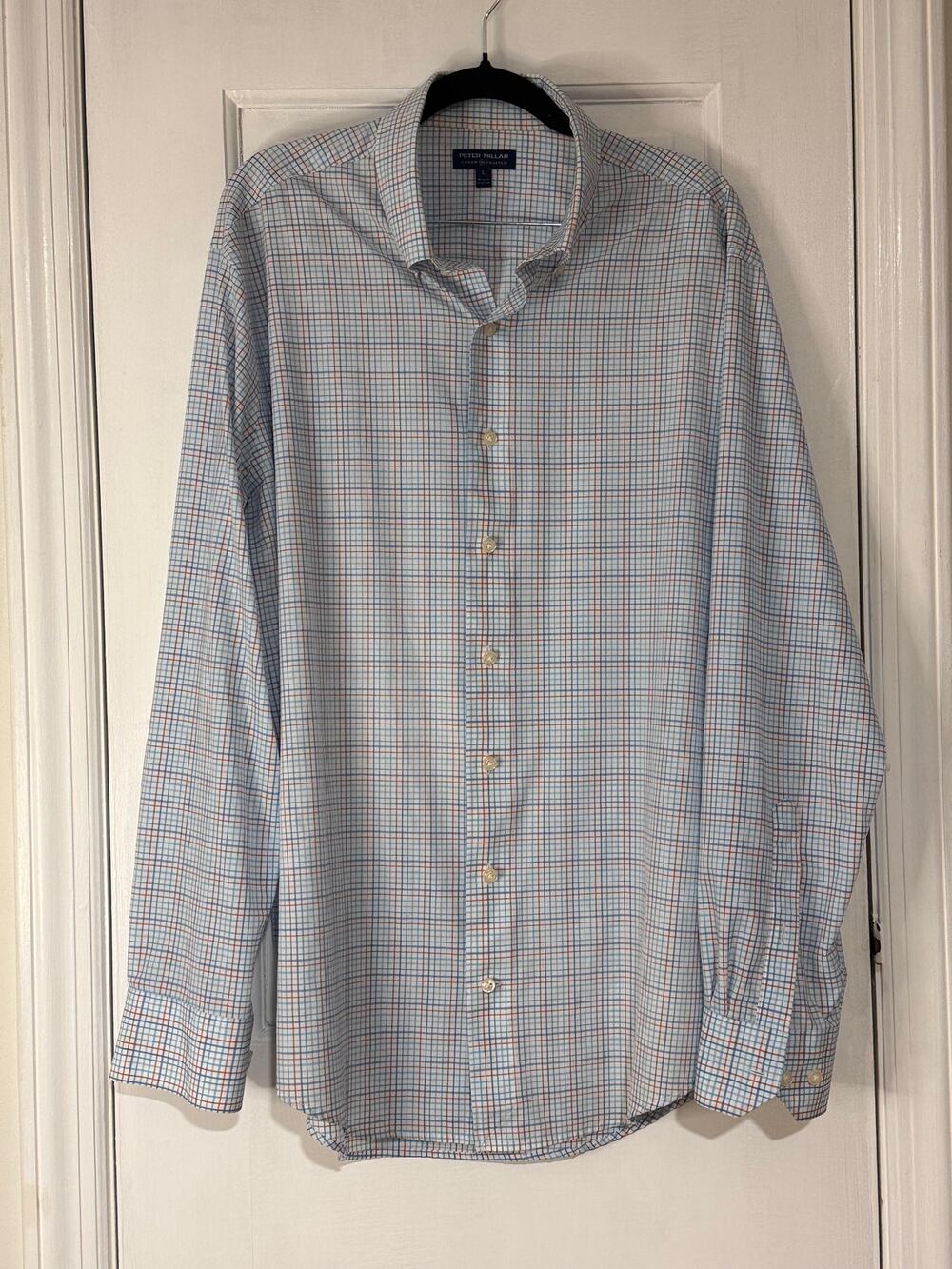 Peter Millar Men's Main Performance Poplin Sport Shirt - Large
